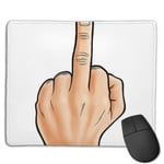 Hand Giving The Finger Customized Designs Non-Slip Rubber Base Gaming Mouse Pads for Mac,22cm×18cm， Pc, Computers. Ideal for Working Or Game