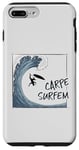 Coque pour iPhone 7 Plus/8 Plus Carpe Surfem ! Saisis la grosse vague ! Wipeout Surf Irony