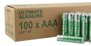 Ultimate Alkaline AAA batteri Svanenmärkt 1.5V 100-pack