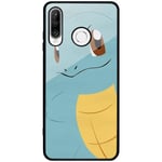 Huawei P30 Lite Svart Mobilskal Med Glas Pokémon - Squirtle