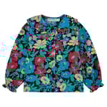 Bobo Choses Baby Flowers Vävd Blus Midnight Blue | Blå | 12 months
