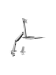 Sit-stand workstation monitor desk mount 13-32"