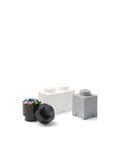 Lego Storage Brick Multi-Pack 3 Pcs Classic Grey LEGO STORAGE