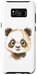 Coque pour Galaxy S8+ Motif panda Happy Fun idéal pour l'école, unique