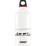 SIGG - Aluminium Water Bottle - Traveller White - Climate Neutral Certified - Suitable For Carbonated Beverages - Leakproof - Lightweight - BPA Free - White - 0.6 L