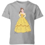 Disney Princess Belle Classic Kids' T-Shirt - Grey - 11-12 Years