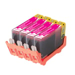 4 Magenta Ink Cartridge For HP Photosmart 5510 5510 5512 5524 5525 eAIO 364XL