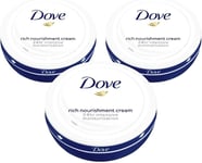 Dove Rich Nourishment Cream 150ml - Pack of 3