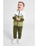 Nike Baby Boy Tech FZ HD Suit Infants Boys - Khaki Fleece - Size 0-3M