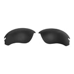Walleva Black Non-Polarized Replacement Lenses For Oakley Flak Draft Sunglasses
