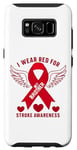 Coque pour Galaxy S8 « I Wear Red For My Brother Stroke Awareness Survivor »