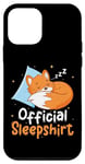 iPhone 12 mini Funny Cute Sleeping Baby Fox Official Sleepshirt Nap Time Case