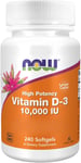Now Foods Vitamin D3 Depot, 10.000 IU, Cholecalciferol, High Dose, 1 Capsule Eve