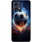 Motorola Moto G84 Transparent Mobilskal Flygande boll