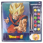 DIAMANTINY - Dragon Ball, Battle Goku - Kit de création de mosaïque avec pierres précieuses 3D, 1 cadre