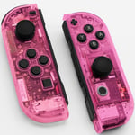 Left Right Housing For Nintendo Switch Joy-con Shell Set Transparent Neon Pin...