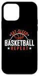 iPhone 12 mini Eat Sleep Basketball Repeat Case
