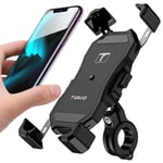 Tiakia bike phone holder, Bicycle & Motorcycle Phone Mount with 360° Rotation for iPhone 11 Pro Max X XR Xs 7s 8 Plus, Samsung S20 S7/S6/Note10/9/8/4 GPS