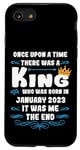 Coque pour iPhone SE (2020) / 7 / 8 Il était une fois un roi. Janvier 2023 Anniversaire