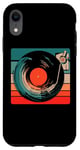 Coque pour iPhone XR Retro Vinyle Platine Lecteur 70s - 60s Vintage Disque