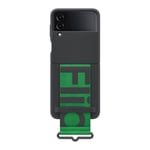 Samsung Galaxy Z Flip 4 Skal Strap Silicone Hanger - Svart