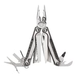 Leatherman Charge +TTI - Pince multifonctions 19 outils avec coupes-fil remplaçables, couteau et bien plus encore ; fabriqué aux Etats-Unis, couleur gris acier, étui en nylon inclus