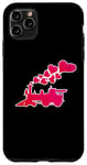 iPhone 11 Pro Max Iron Horse Engine Hearts Valentine's Train Graphic For Kids Case
