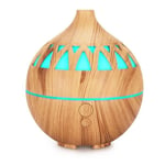 Grain de bois léger - Electric Aroma Diffuser Air Humidifier 180ML Ultrasonic Cool Mist Maker for Home New Dr