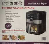 Kitchen Genie 1750W,6L  Electric Digital  Air Fryer No Oil Extra Large Brand New