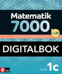 Matematik 7000 nivå 1c Digitalbok - 9789127471788 - Skickas inom 24 helgfria timmar Onlineprodukt / Onlineprodukt