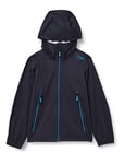 CMP Knit Tech Fleece Jacket With Hood Knit tech fleece jacket with hood, Man, Ink-Black, 60 Kids & Boys