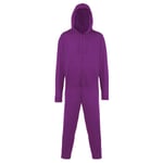 Comfy Co Unisex Plain Hooded All In One Onesie (280 Gsm)