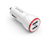 ANKER Anker Innovations PowerDrive 2, Automatisk, Cigarr tändare, 5 V, PowerIQ, Vit