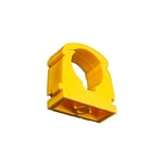 Talon - 22mm Single Hinged Pipe Clips - Pack of 20 - Yellow - 360° Fixing for Pipework - Temperatures Up to 85°C (185°F) - Safe for Use On Plumbing, Gas and Air Conditioning Pipe - UV Stabilized