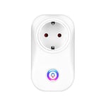 TechSmile WiFi Socket, Works with iOS and Android Smartphone, Amazon Alexa [Echo, Echo Dot] and Google Home with App Control, Anytime and Anywhere