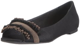 Buffalo London 210-2629 Flex Fabric Kid Sue BLACK679 116738, Ballerines Femme - Noir-TR-L-1-79, 38 EU