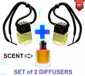 STRONGER WITH YOU - SET of 2 BOTTLES - Car Air Freshener Inspired Oil Diffuser