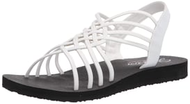 Skechers Cali Women's Multi-Strap Sandal Flat white Size: 5 UK