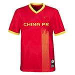 Official 2023 Women's Football World Cup Kids Team Shirt, China, Red, 7 Years
