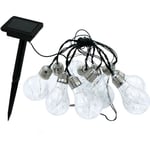 Guirlande lumineuse solaire - LUMISKY - FANTASY STAR SOLAR - 3.75 m - 10 ampoules cuivre micro - LED blanc chaud