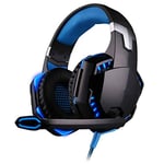 Headset over-ear Wired Game Earphones Gaming Headphones Deep bass Stereo Casque with Microphone for PS4 new xbox PC Laptop gamer Russian Federation G2000 blue