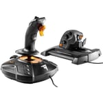 ThrustMaster T-16000M FCS HOTAS joystick et manette des gaz compatible PC Noir/Orange