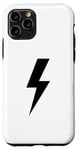 Coque pour iPhone 11 Pro Lightning Bolt Noir pour homme Idée cadeau Thunder Strike