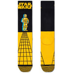 Happy Sock Star Wars C-3PO Sock Strumpor Svart/Gul bomull Strl 41/46