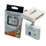 Trade Shop - Otg Connection Kit 2in1 Smart Card Reader Micro Usb Smartphone Tablet Otg-Cs5