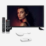 12 Volts TV till Husbil Placo 22 Full HD Slim Google Chromecast paket