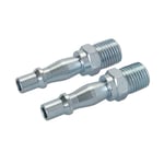 Air Line Bayonet Male Thread Coupler 2pk1/4" BSP