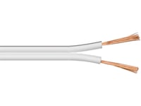 Högtalarkabel Vit Cca - 50M