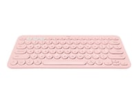 Logitech K380 Multi-Device Bluetooth Keyboard - Clavier - sans fil - Bluetooth 3.0 - QWERTZ - Allemand - rose