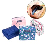 1x Mini Purse Travel Wash Bag Toiletry Sweet Floral Cosmetic Green